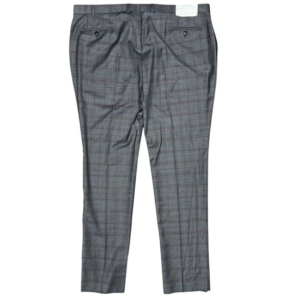 NWT Men's CALVIN KLEIN Mabry Suit Pants Unhemmed Plaid Dress Pants | Size 50R - Picture 2 of 9